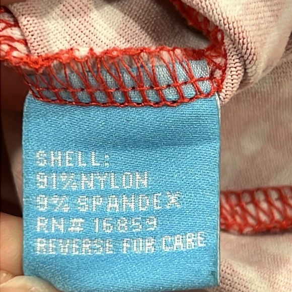 J. McLaughlin Top M Pink White Zig Zag Catalina Cloth 3/4 Blouse Relaxed Chevron - Picture 9 of 9